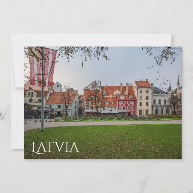 Velha cidade de Riga no outono (Frente)