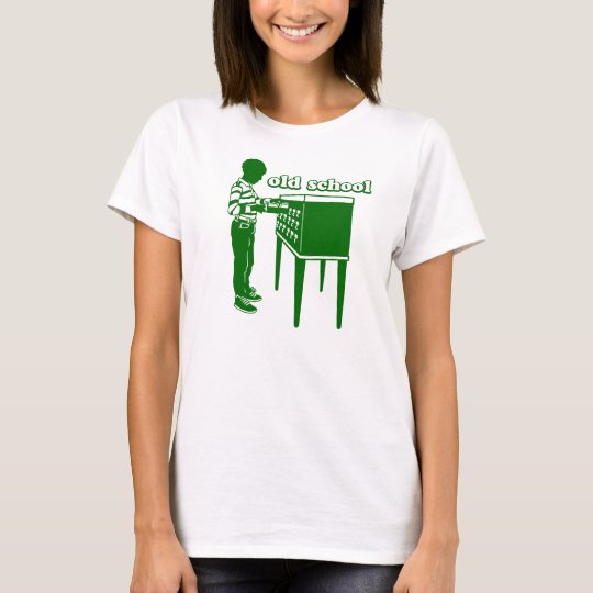 Velha escola camiseta