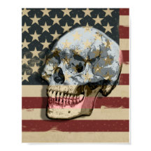 Velha Glória Sorrindo Caveira Moderna Poster de Ar