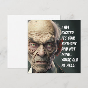 Velhinho Desejando um Feliz Aniversário