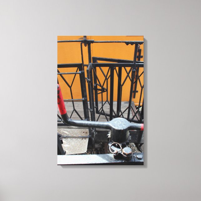 Velho Comboio A Vapor Le Mastrou Wagon Canvas (Frente)