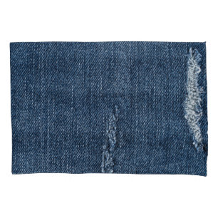 Velho denim rasgado: textura jeans.