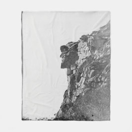 Velho Homem no cobertor da montanha