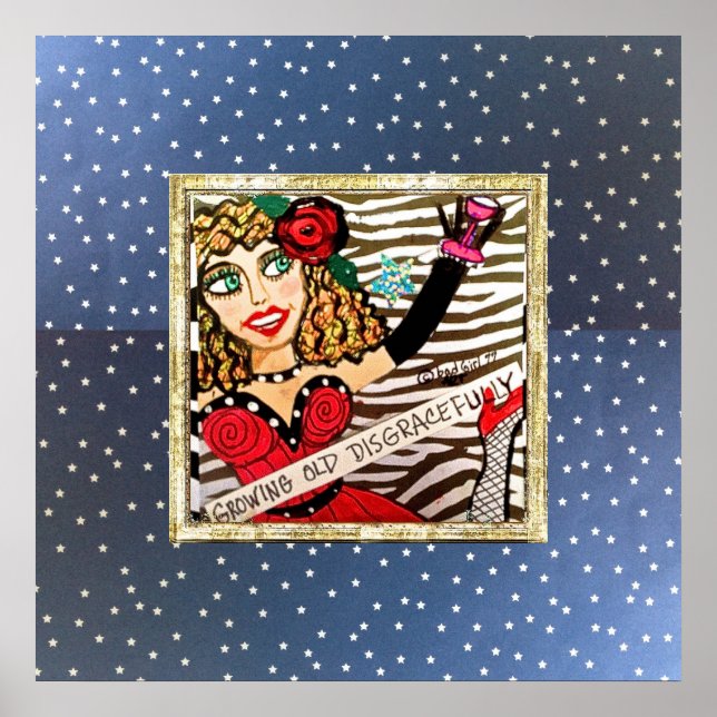 VELHO poster CRESCENTE, DESGRAÇADAMENTE (Frente)