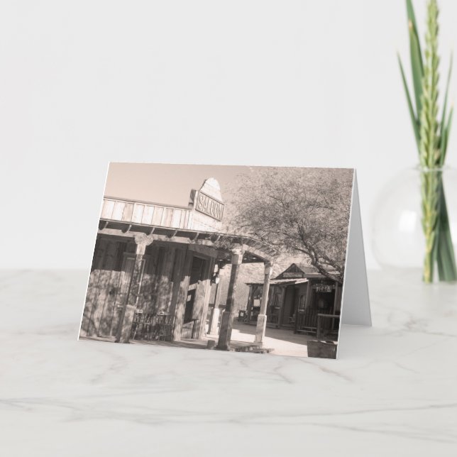 Velho Salão Gammons Gulch Arizona Cartão Saudação (Frente)