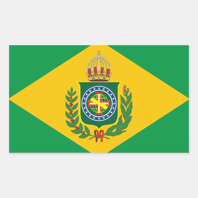 Adesivo Quadrado Bandeira de Brasil - Bandeira faz Brasil