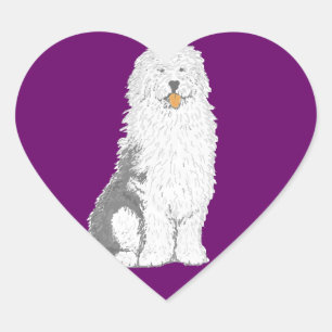 Velhos adesivos de ovelha em inglês com várias for