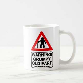 Velhos mal-humorados Fart caneca. Caneca de