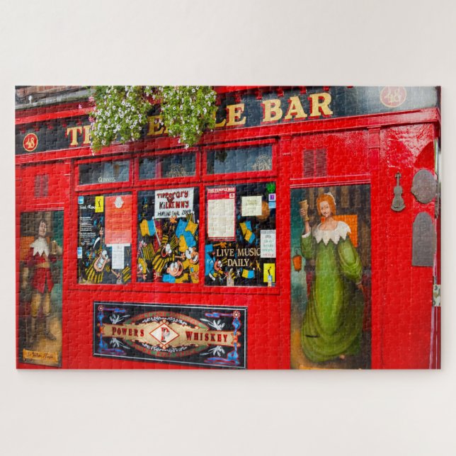 Velhos Pubs de Dublin. Irlanda Quebra-Cabeça (Horizontal)