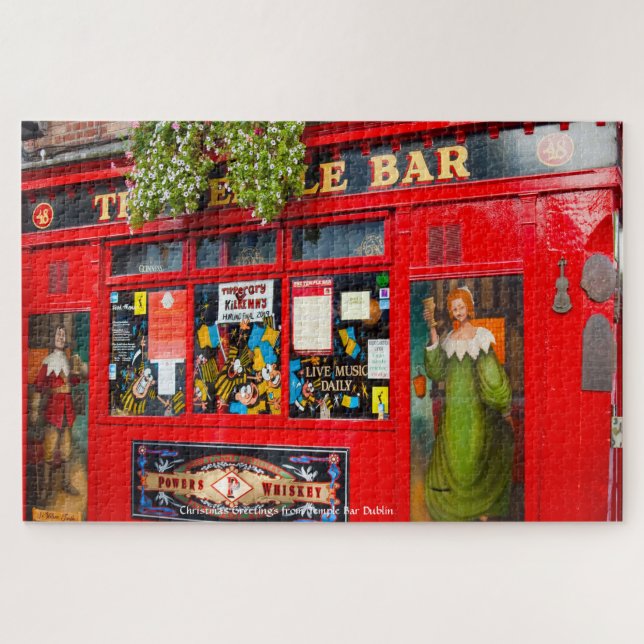 Velhos Pubs de Dublin. Quebra-cabeça da Irlanda (Horizontal)