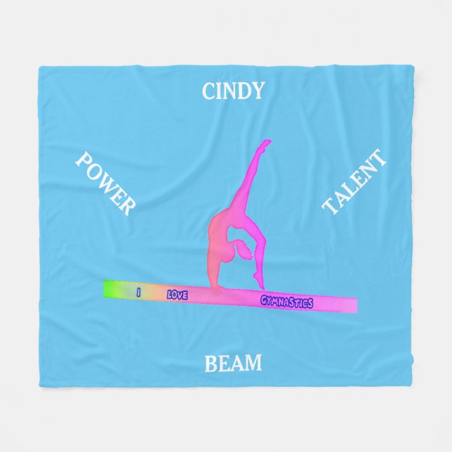 Velo A ginástica equilibra o cobertor de velinha. Perso (Frente (Horizontal))