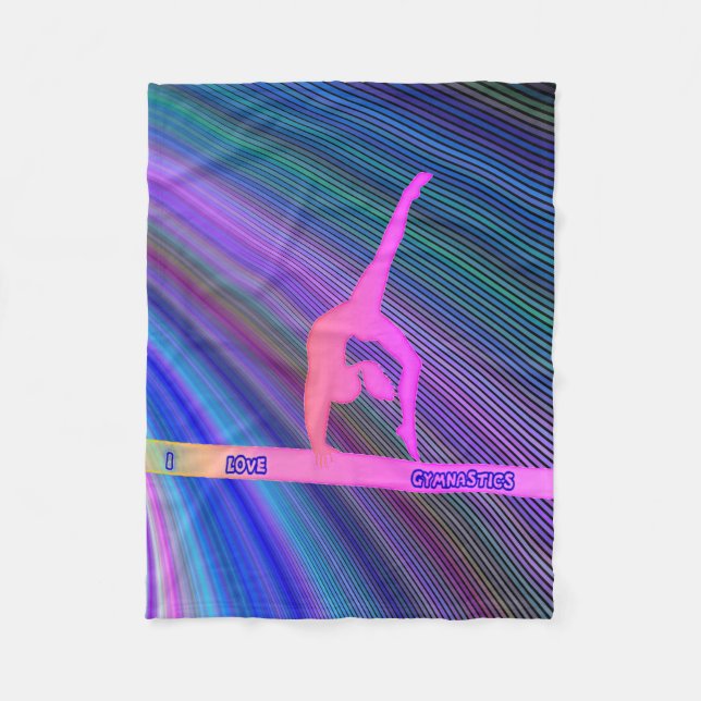 Velo A ginástica "Eu adoro a ginástica", cobertor de ve (Frente)