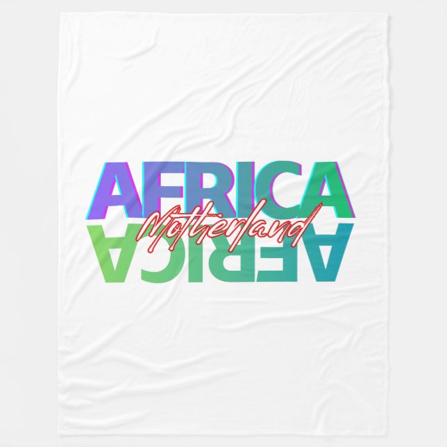 Velo ÁFRICA: Terra Mãe | Cobertor de Fleece (Frente)