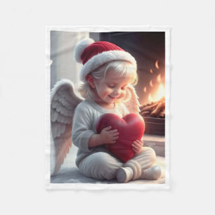 Velo Anjo de Santa com Cobertor de Coração