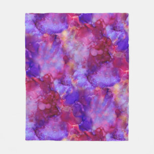 Velo aquarelas fantasiosas, tons quentes: cobertor de v