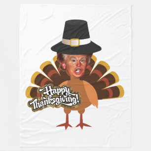 Velo boneco de doald trump turkey cobertor