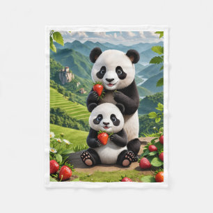 Velo Cobertor ADOM Família de Panda Fofinho