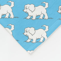 cobertor com desenhos retrô/vintage de cachorrinho