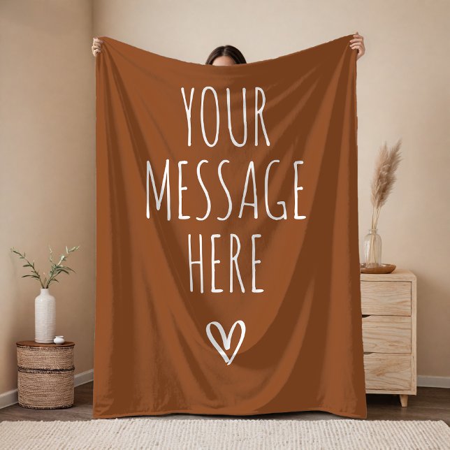 Velo Cobertor com Mensagem Personalizada de Presente pa (Personalized Words Blanket – Birthday or Graduation Gift for Her or Him)