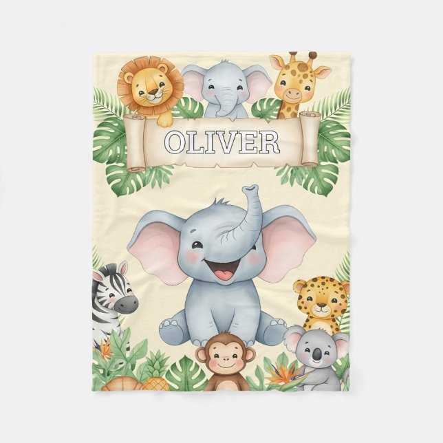 Velo Cobertor de Animal Personalizado com Nome (Frente)