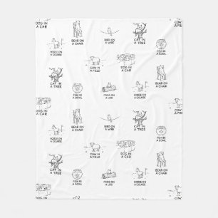 Velo Cobertor de Animal Sherpa - Arte de Linha Minimali