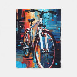 Velo Cobertor de Arremesso de Arte de Bicicleta Abstrat