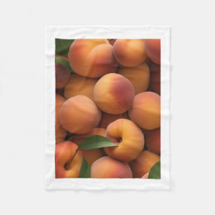 Velo Cobertor de Arremesso de Frutas Pêssegos Frescos e