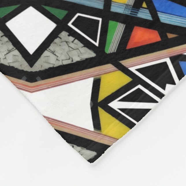 Velo Cobertor de Arte Abstrata Geométrica (Quina)