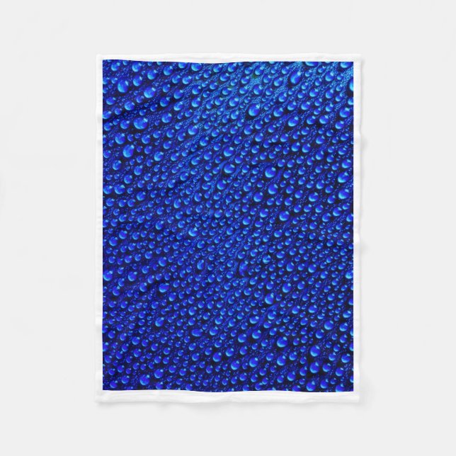 Velo Cobertor de Arte ADOM Blue Water Drops (Frente)