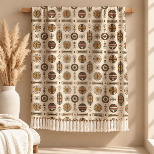 Velo Cobertor de Arte Decorativa com Padrão Africano de