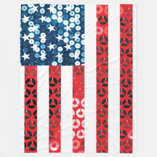 Velo cobertor de bandeira americano vertical