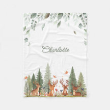 Cobertor de Bebê Boho Woodland | Berçário Floresta