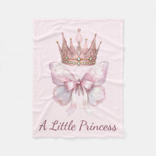 Velo Cobertor de Bebê Borboleta Coroa Princesa Rosa Rea