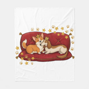Velo Cobertor de Corgi e Dachshund Presente para Amante