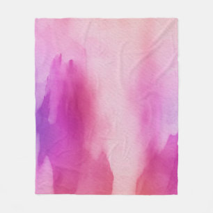 Velo Cobertor de Espaço Positivo Rosa Roxo Aquarela