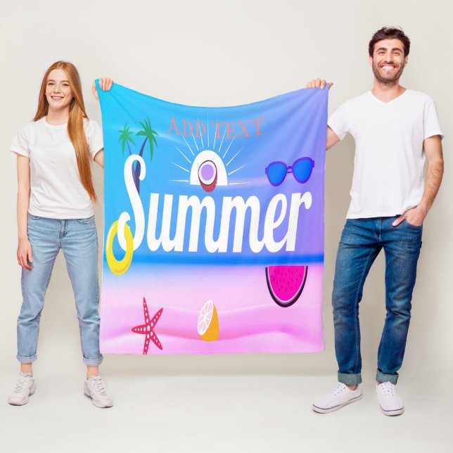 Velo cobertor de férias no mar de Verão (In Situ)