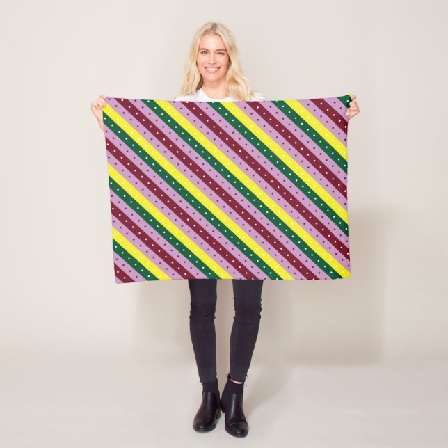 Velo Cobertor de Fleece | 76x102cm Design Listrado Acon (In Situ)