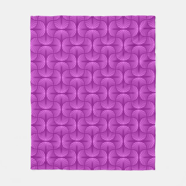 Velo Cobertor de Fleece Abstrato Retro (Frente)