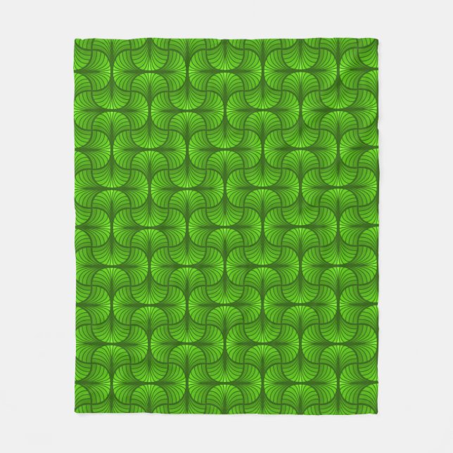 Velo Cobertor de Fleece Abstrato Retro (Frente)