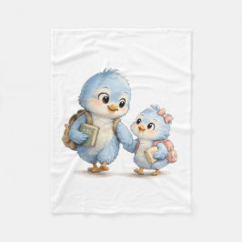 Velo Cobertor de Fleece Aconchegante Irmãos Blue Bird