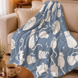 Velo cobertor de fleece aconchegante para gato