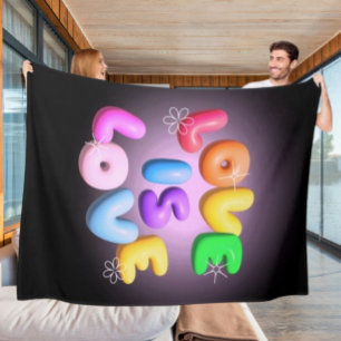 Velo Cobertor de Fleece Arco-íris 3D Orgulho "O Amor é