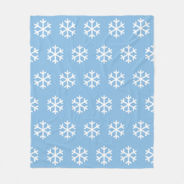 Velo Cobertor de Fleece Azul Floco de Neve