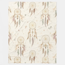 Cobertor de Fleece Boho Dreamcatcher | Etéreo