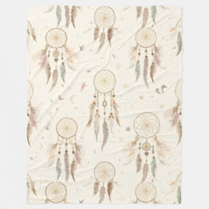Velo Cobertor de Fleece Boho Dreamcatcher Etéreo