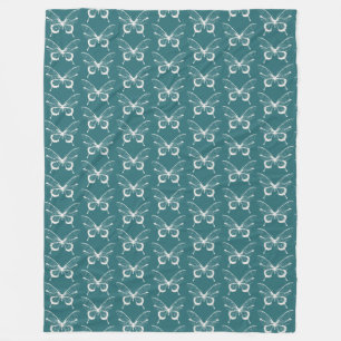 Velo Cobertor de Fleece Borboleta