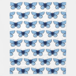 Velo Cobertor de Fleece - Borboleta Azul