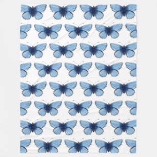 Velo Cobertor de Fleece - Borboleta Azul