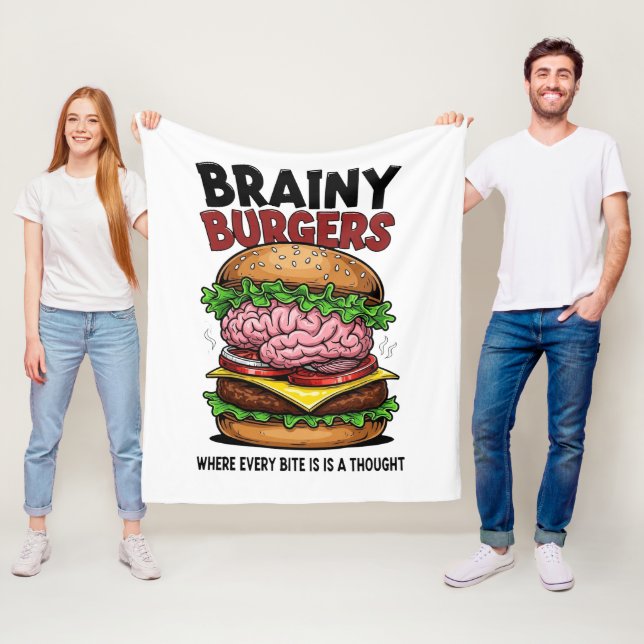 Velo Cobertor de Fleece Brainy Burgers (In Situ)