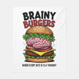 Velo Cobertor de Fleece Brainy Burgers